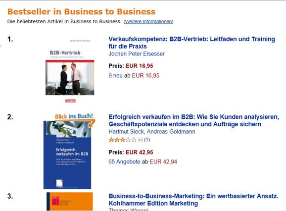 bestseller fachbuch vertrieb und verkauf